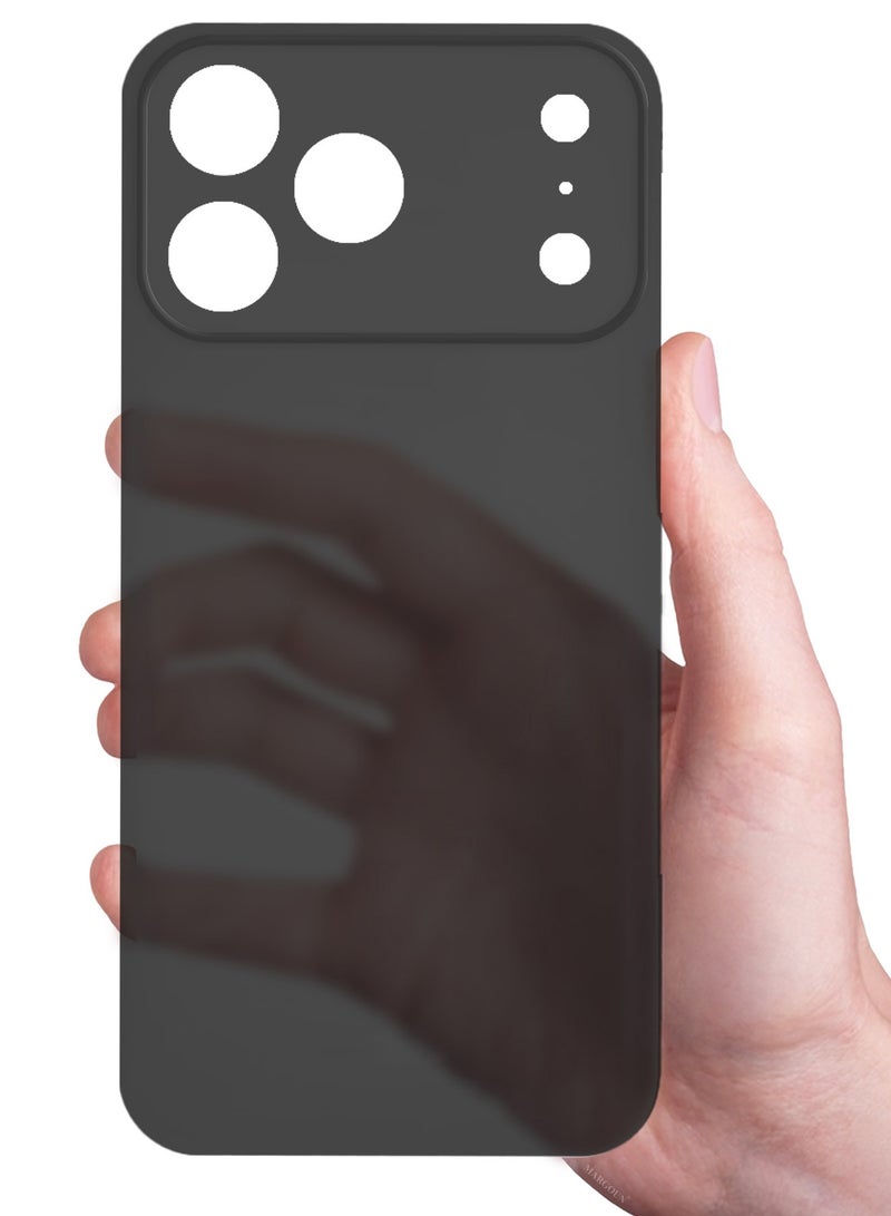 مارجون Air Skin Case Cover for Apple iPhone 17 Pro Max - Sturdy Back Cover - Durable Thin Case - Drop Protection Cover - Black-1 - Image 5