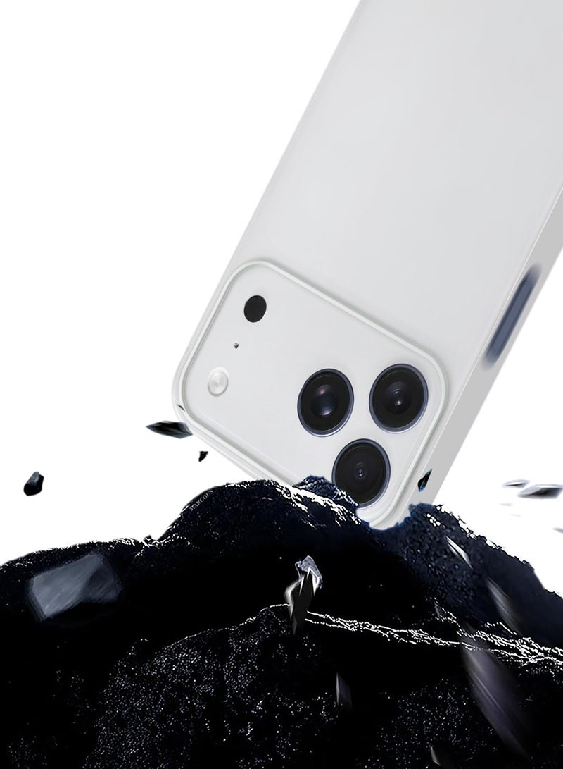 مارجون 3 Packs Air Skin Case Cover for Apple iPhone 17 Pro  - Sturdy Back Cover - Durable Thin Case - Drop Protection Cover with Two 3D Screen Protector - Frosted Clear-3 - Image 4