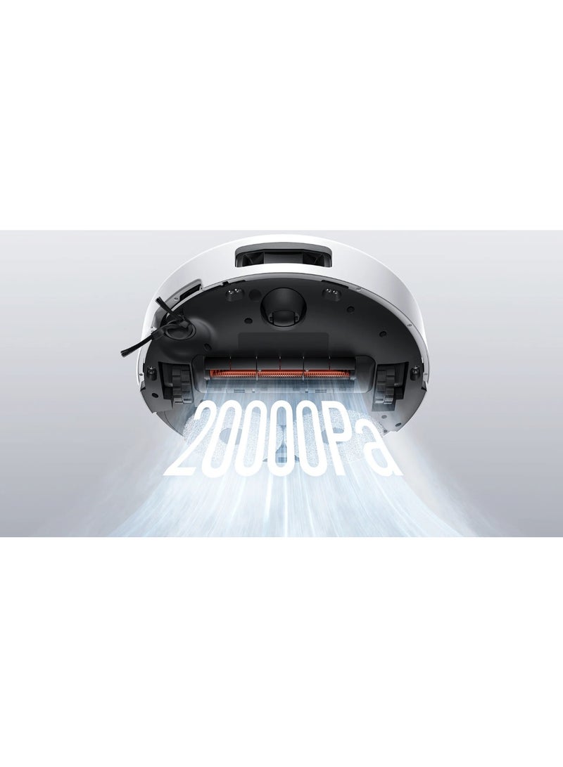 شاومي Xiaomi Robot Vacuum 5 - Powerful 20000Pa fan blower suction efficiently removes stubborn dirt. Ultra-effective anti-tangle main and side brushes. 55 W OV31GL white - Image 3