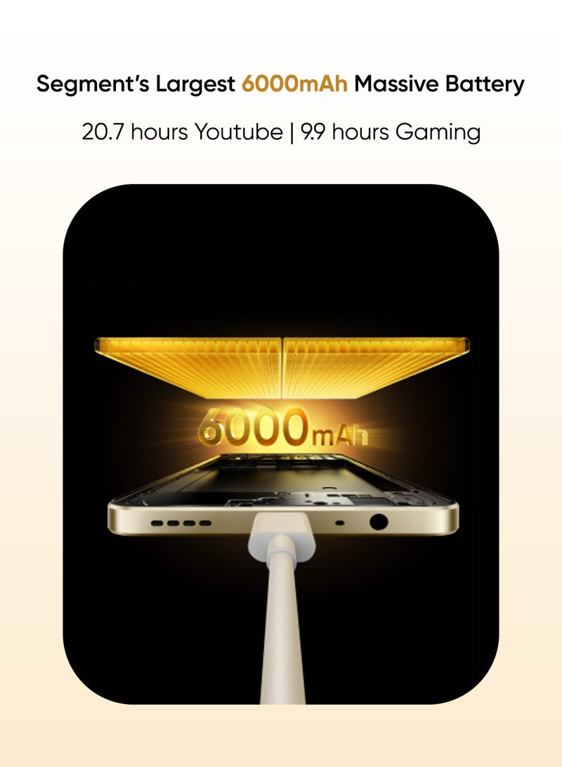 ريل مي نوت 70 ثنائي الشريحة ذهبى 4 جيجابايت رام 128 جيجابايت 4G - نسخة الشرق الأوسط - Image 3