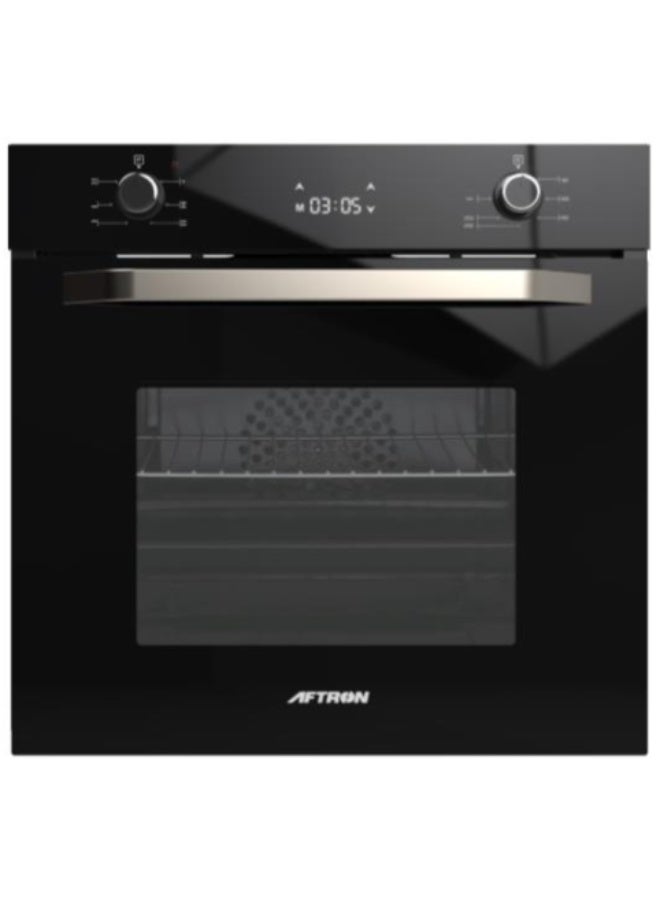 Built In Electric Oven Black Glass 60 Cm AFBO60BLK Black