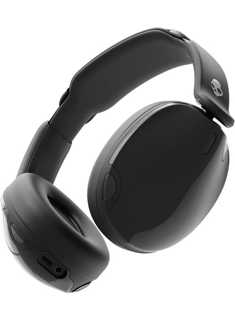 Skullcandy Hesh 540 ANC Wireless Over-Ear Bluetooth Headphones with THX Spatial Audio, Active Noise Cancelling, Personalized Sound, Up to 65 Hours Battery, Microphone for iPhone Android - True Black True Black - Image 1