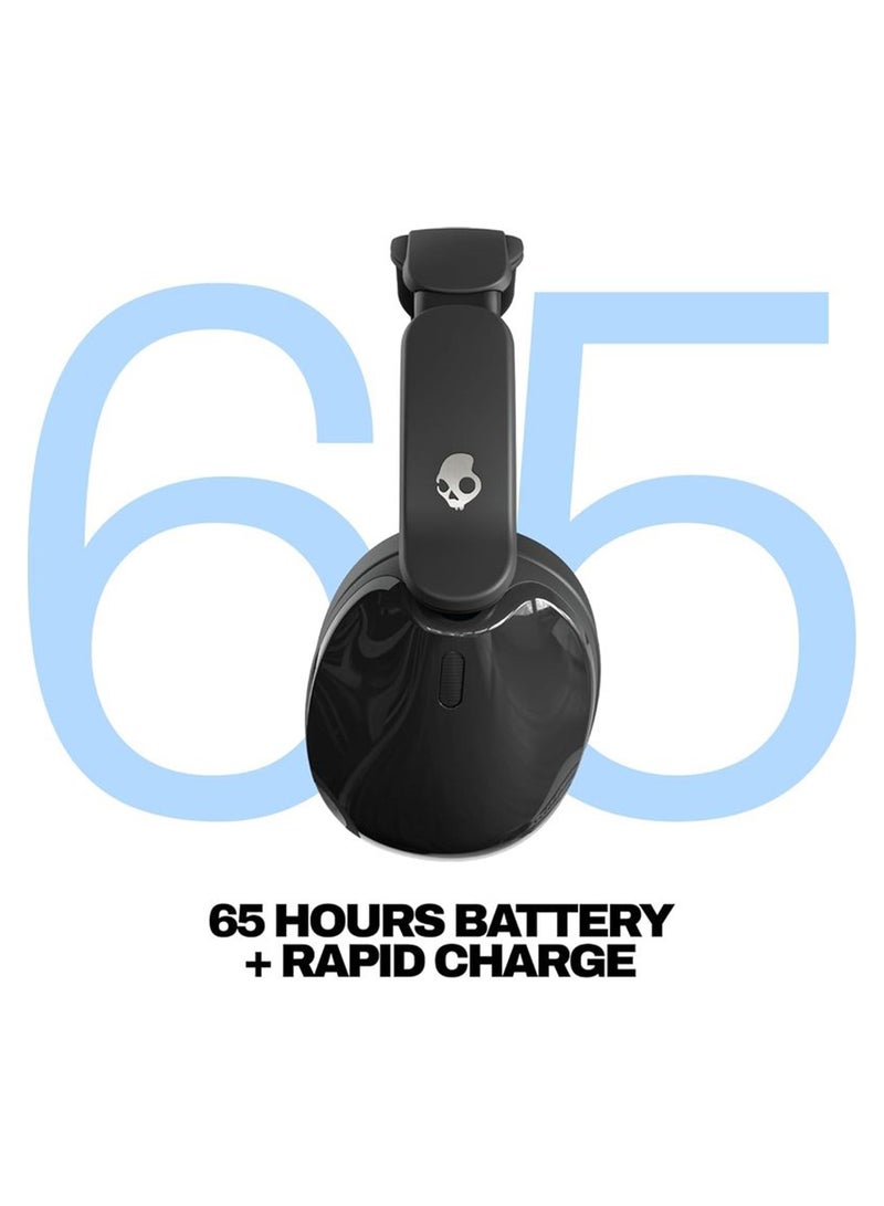 Skullcandy Hesh 540 ANC Wireless Over-Ear Bluetooth Headphones with THX Spatial Audio, Active Noise Cancelling, Personalized Sound, Up to 65 Hours Battery, Microphone for iPhone Android - True Black True Black - Image 3