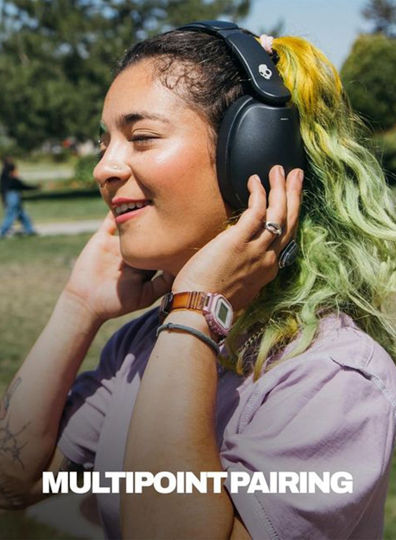 Skullcandy Hesh 360 Wireless Over-Ear Bluetooth Headphones, Up to 100 Hours Battery, Noise Isolating Fit, Flat-Folding Collapsible Design, Microphone iPhone Android - True Black True Black - Image 4