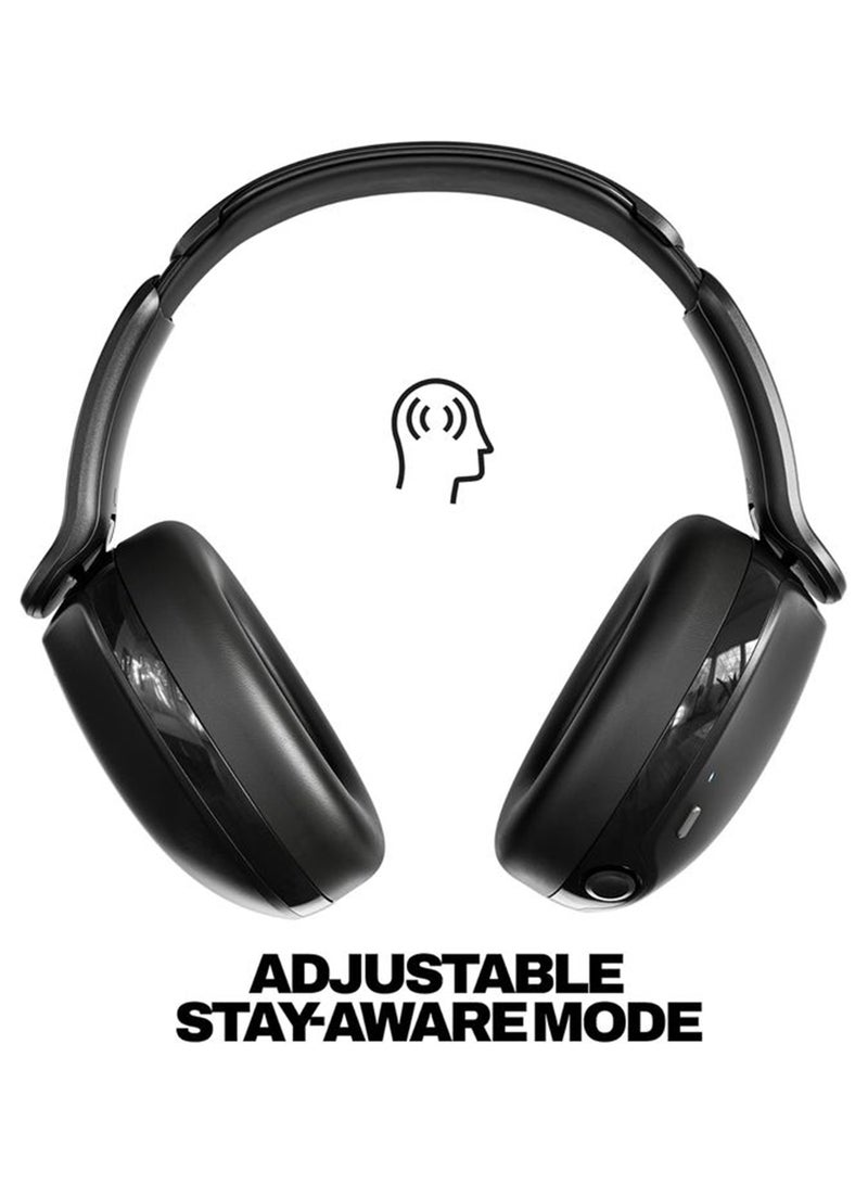 Skullcandy Hesh 360 Wireless Over-Ear Bluetooth Headphones, Up to 100 Hours Battery, Noise Isolating Fit, Flat-Folding Collapsible Design, Microphone iPhone Android - True Black True Black - Image 3