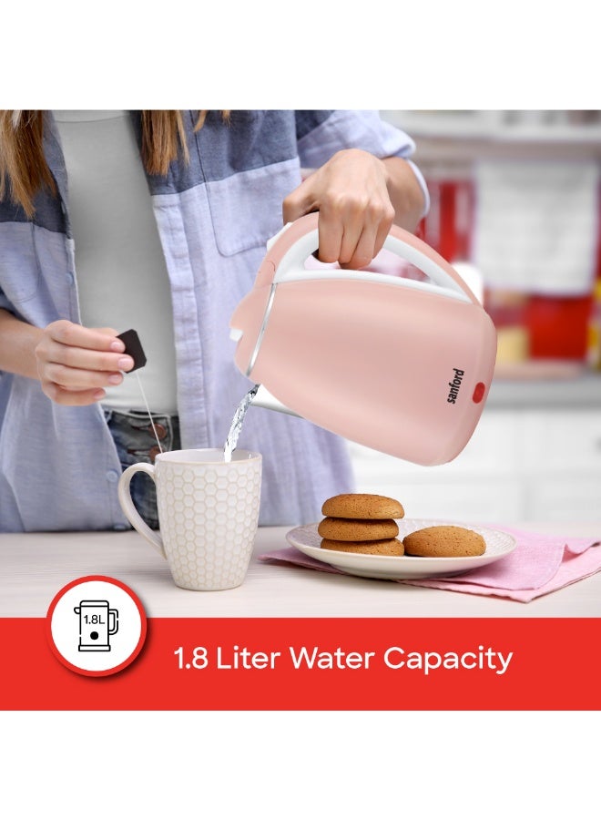Sanford Electric Kettle, Double-Layer, Stainless Steel Inner, Cool Touch Body, Auto Shut-off, Boil-Dry Safety, Cordless, Fast Boiling 1.8 L 1500 W SF1880EK-1.8L BS Red - Image 3