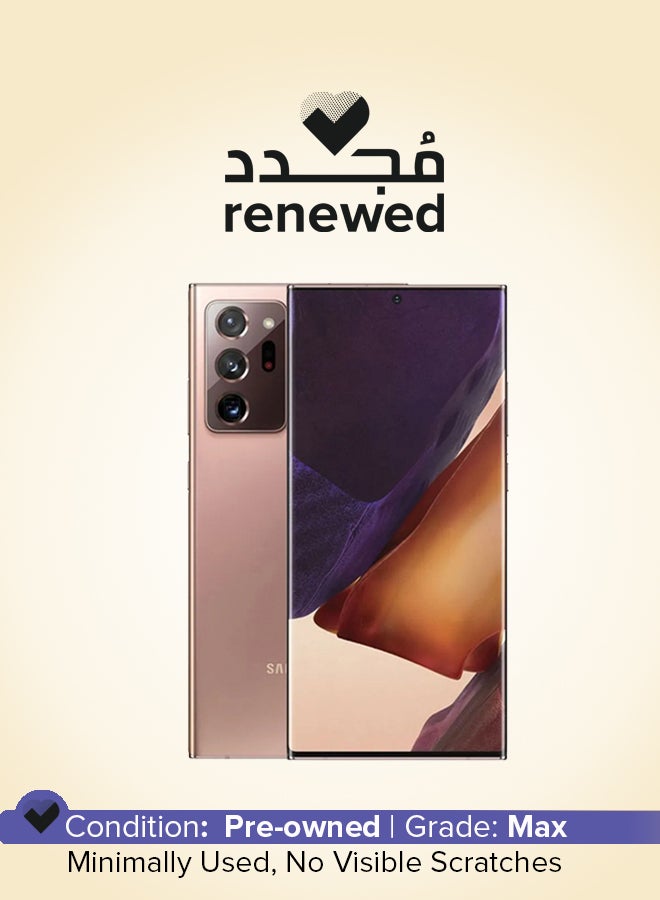 سامسونج Renewed - Galaxy Note20 Ultra Singl sim + E sim Mystic Bronze 12GB RAM 128GB 5G - Image 1