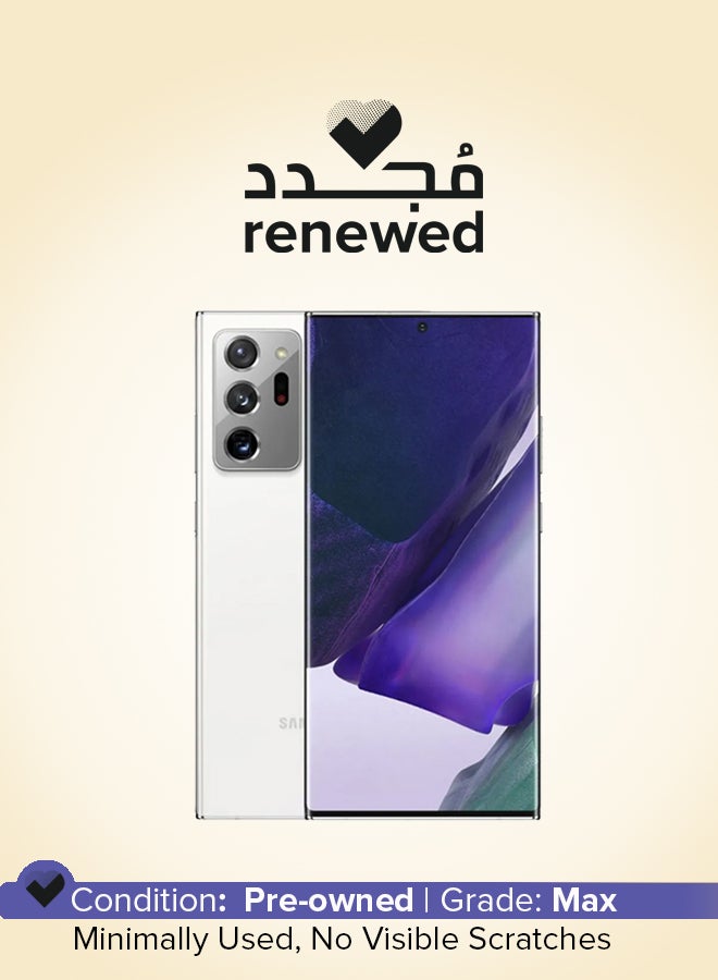 سامسونج Renewed - Galaxy Note20 Ultra Singl sim + E sim Mystic White 12GB RAM 128GB 5G - Image 1