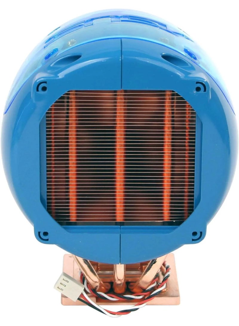 ASUS Star Ice 80mm CPU Cooling Fan with Copper Heat Pipes, UV Light Design, High Performance Heatsink for LGA 775 / Socket 478 / K7 / K8 Blue - Image 3