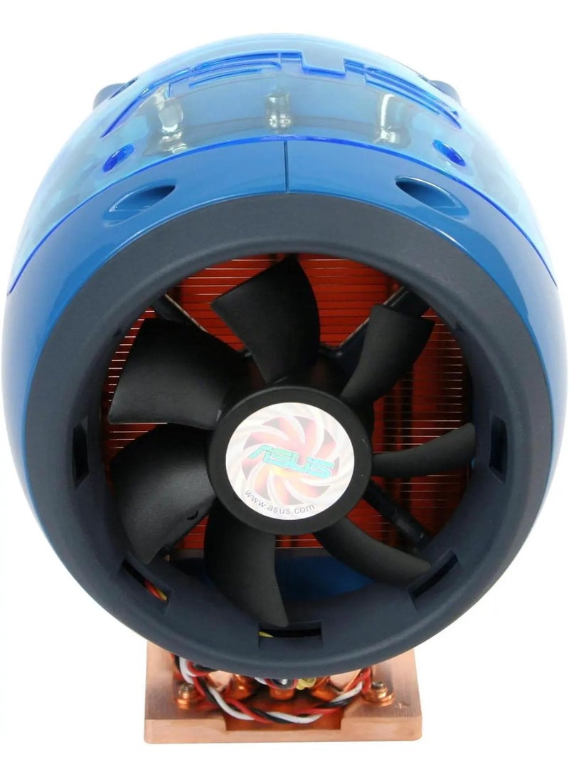 ASUS Star Ice 80mm CPU Cooling Fan with Copper Heat Pipes, UV Light Design, High Performance Heatsink for LGA 775 / Socket 478 / K7 / K8 Blue - Image 4