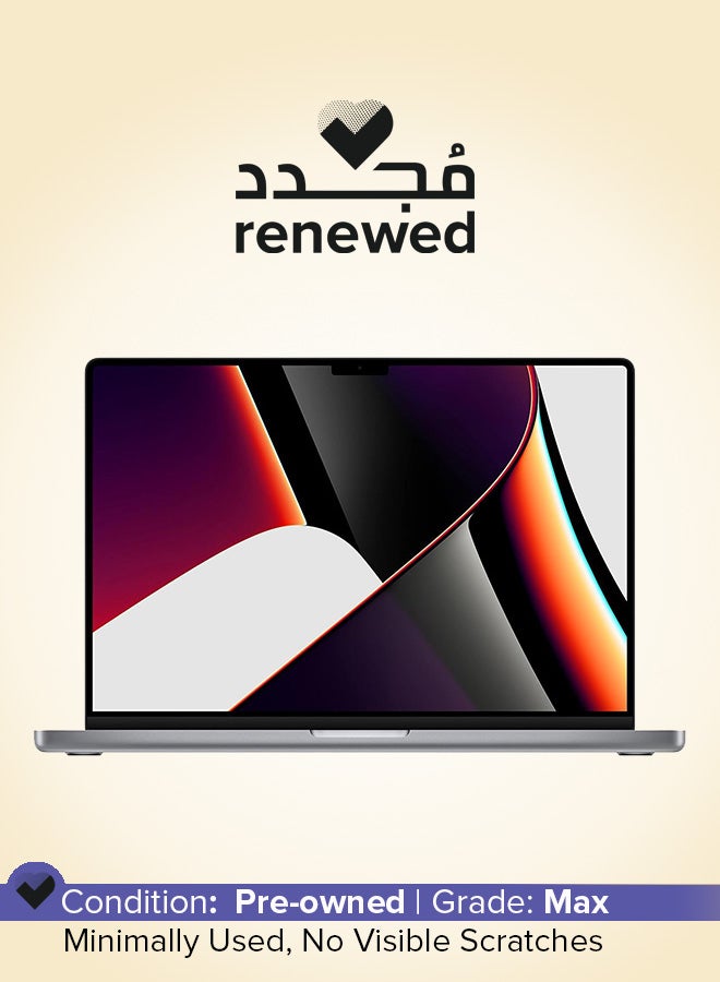 ابل  Renewed - MacBook Pro (2021)With 16-Inch Display, M1 Pro/10-Core CPU/16-Core GPU/32GB RAM/512GB SSD/macOS Space Gray - Image 1