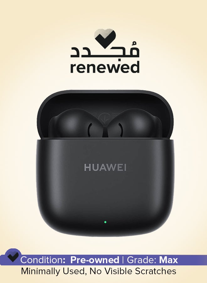 هواوي Renewed - FreeBuds SE 2 In-ear Earphones, True Wireless Earbuds, 40-Hour Battery Life, 3 Hours of Music Playback on a 10-Minute Charge, Compact and Comfortable - Graphite Black - Image 1