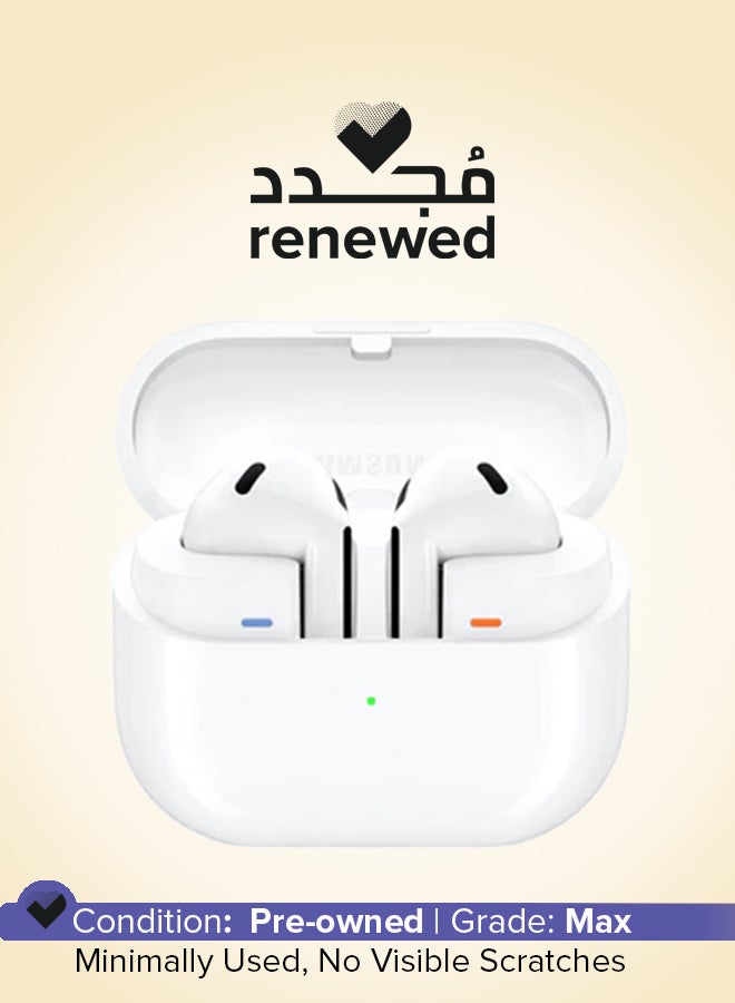 Samsung Renewed - Galaxy Buds 3 White with Galaxy AI Powered Real-time Interpreter | 24-bit Hi-Fi Audio | Up to 36H Battery | IP57 white - Image 1