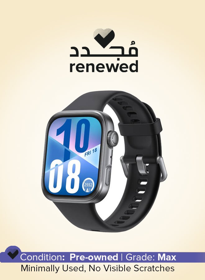 HUAWEI Renewed - Watch FIT4 Smart Watch, 1.82” Display, 100+ Sports modes, Fitness and Sleep Tracker, Heart Rate Monitor, Emotional Wellbeing Assistant, up to 10-Day Battery Life, iOS & Android black - Image 1