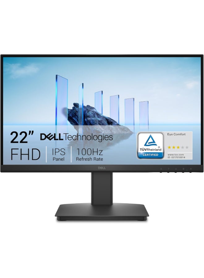 DELL SE2225HM 22” FHD (1920x1080) VA Monitor, 100Hz, 5ms, HDMI, VGA, 3000:1 Contrast, 250 nits, Tilt Adjustable, VESA Mount, Anti-Glare Black