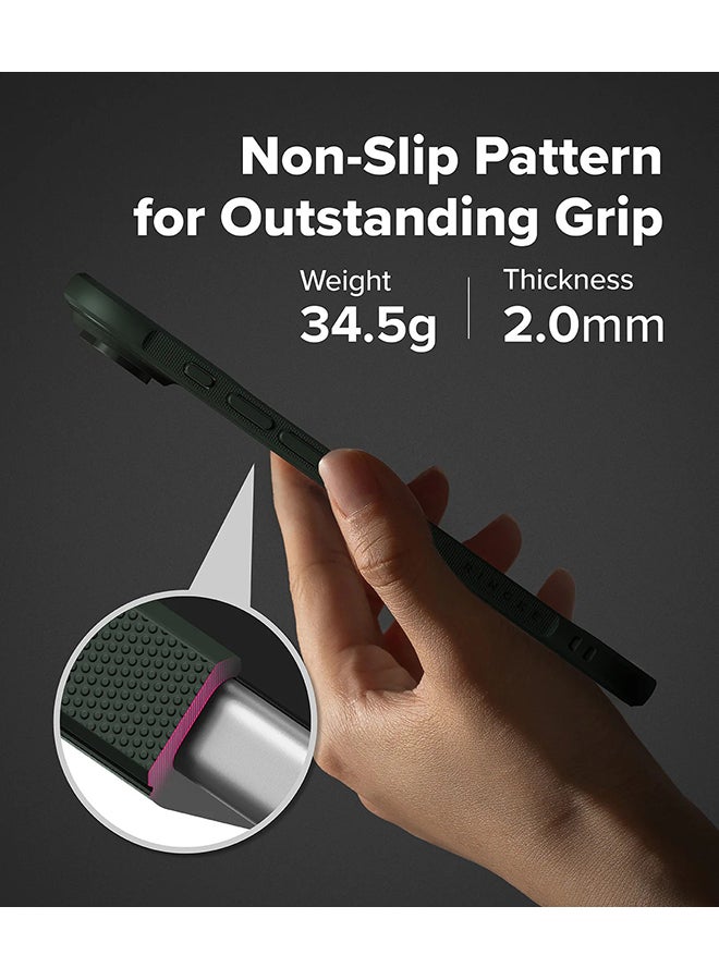 Ringke Onyx Case For iPhone  Air, Enhanced Grip Tough Flexible TPU Shockproof Rugged TPU Bumper Drop Protection Phone Cover - Dark Green - Image 4