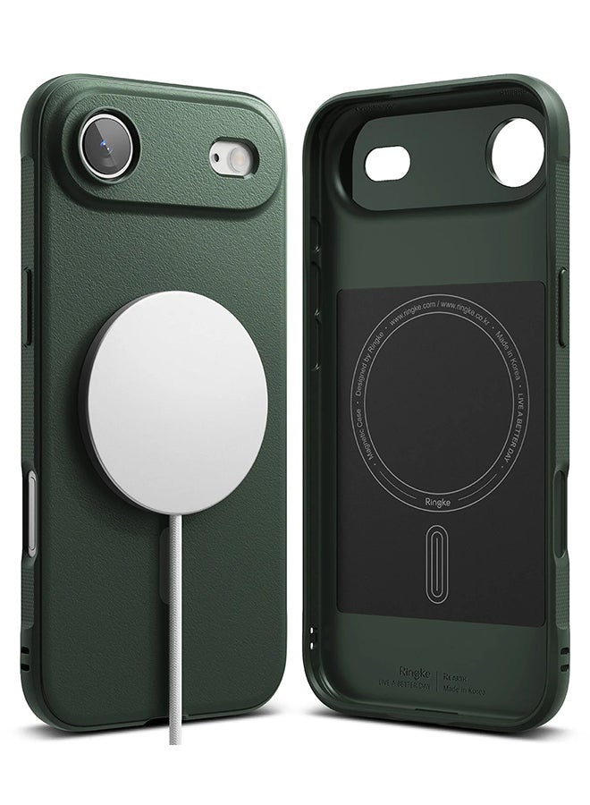 Ringke Onyx Magnetic For iPhone Air For MagSafe Enhanced Grip Tough Flexible TPU Shockproof Rugged TPU Bumper Drop Protection Phone Cover - Dark Green - Image 1