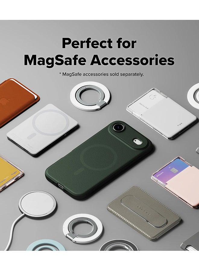 Ringke Onyx Magnetic For iPhone Air For MagSafe Enhanced Grip Tough Flexible TPU Shockproof Rugged TPU Bumper Drop Protection Phone Cover - Dark Green - Image 3
