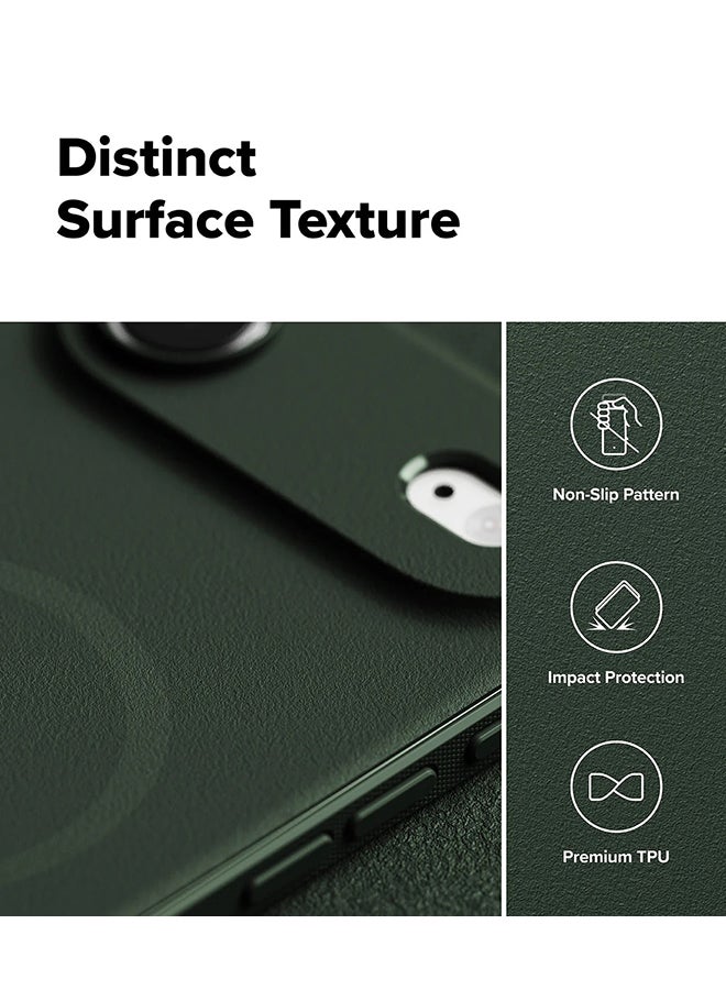 Ringke Onyx Magnetic For iPhone Air For MagSafe Enhanced Grip Tough Flexible TPU Shockproof Rugged TPU Bumper Drop Protection Phone Cover - Dark Green - Image 5