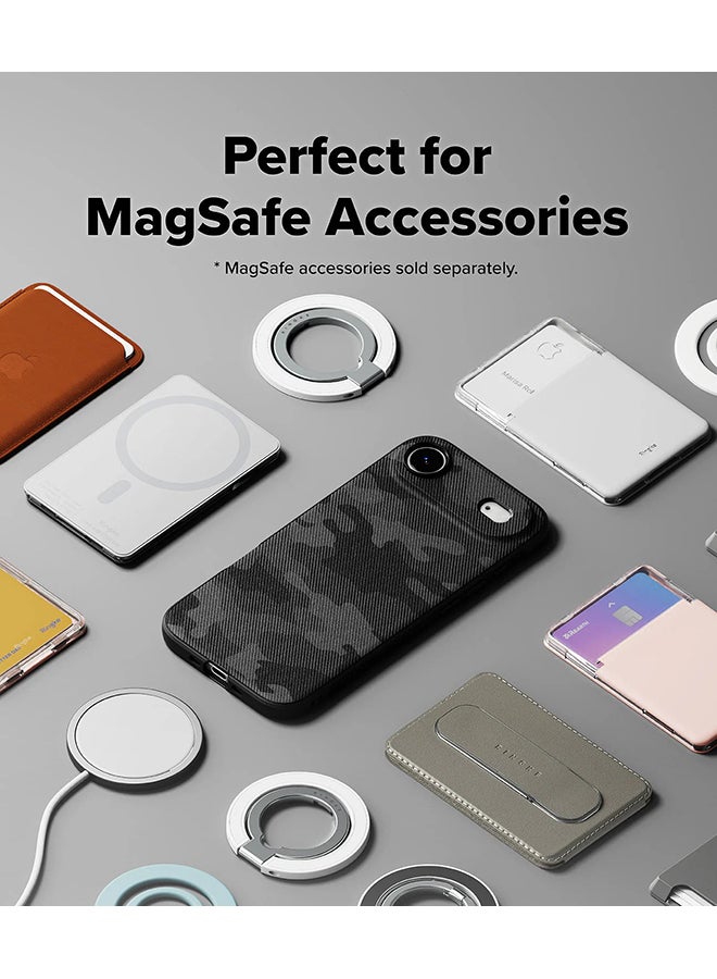 Ringke Onyx Magnetic For iPhone Air For MagSafe Enhanced Grip Tough Flexible TPU Shockproof Rugged TPU Bumper Drop Protection Phone Cover - Camo Black - Image 3