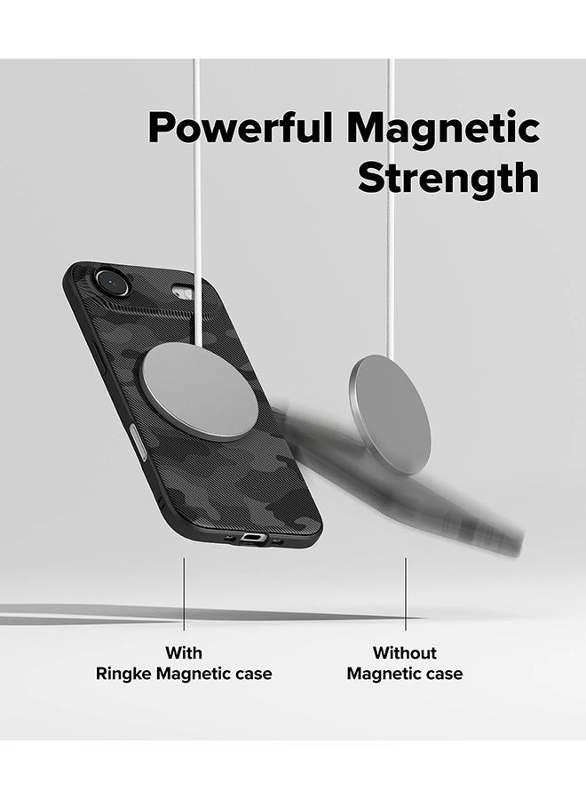 Ringke Onyx Magnetic For iPhone Air For MagSafe Enhanced Grip Tough Flexible TPU Shockproof Rugged TPU Bumper Drop Protection Phone Cover - Camo Black - Image 4
