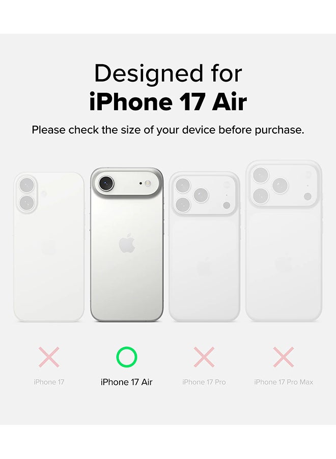 Ringke Fusion-X For iPhone Air Case Cover Transparent Hard Back Soft Flexible TPU Bumper Scratch Resistant Shockproof Protection Phone Cover - Camo Black - Image 2