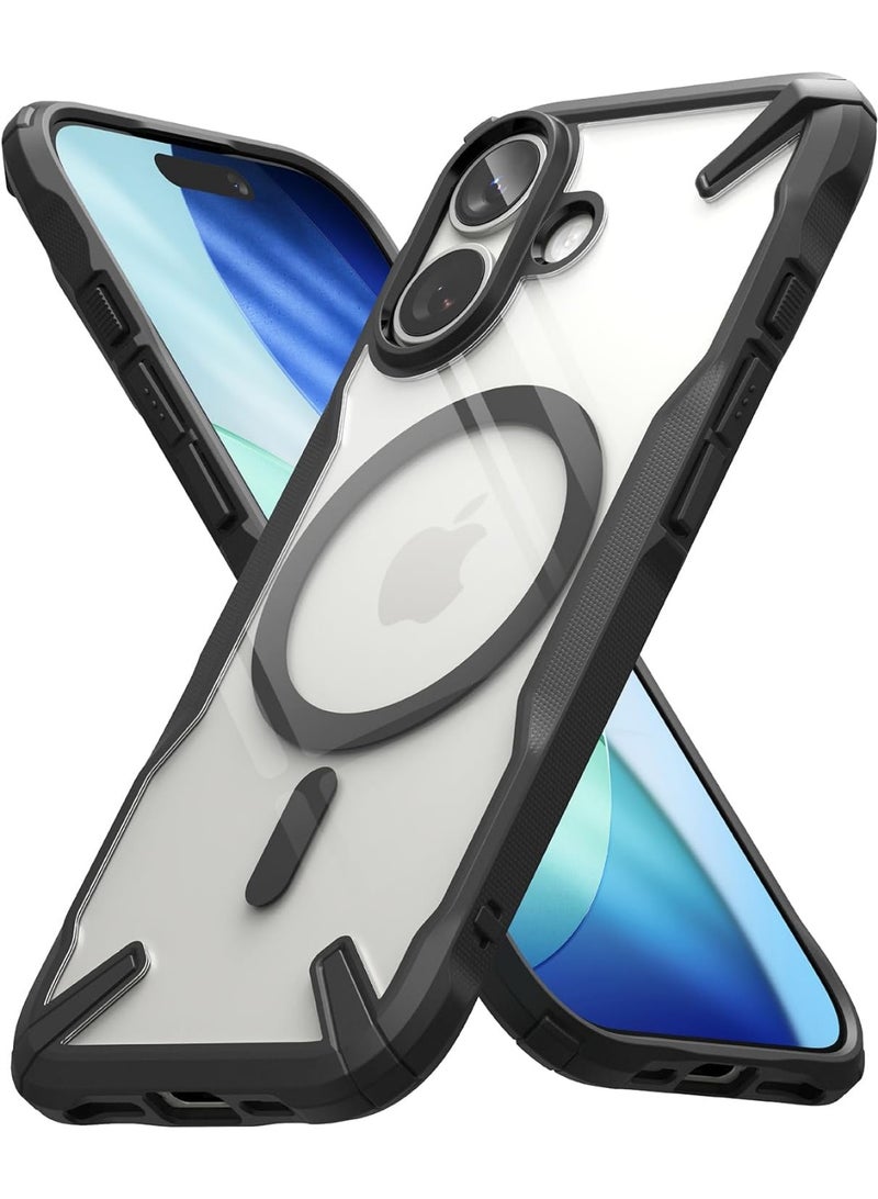 Ringke Fusion-X Magnetic Case For iPhone 17 Case Cover, Strong Magnet, Anti-Fingerprint Rugged Shockproof Protective Phone Cover - Black - Image 1