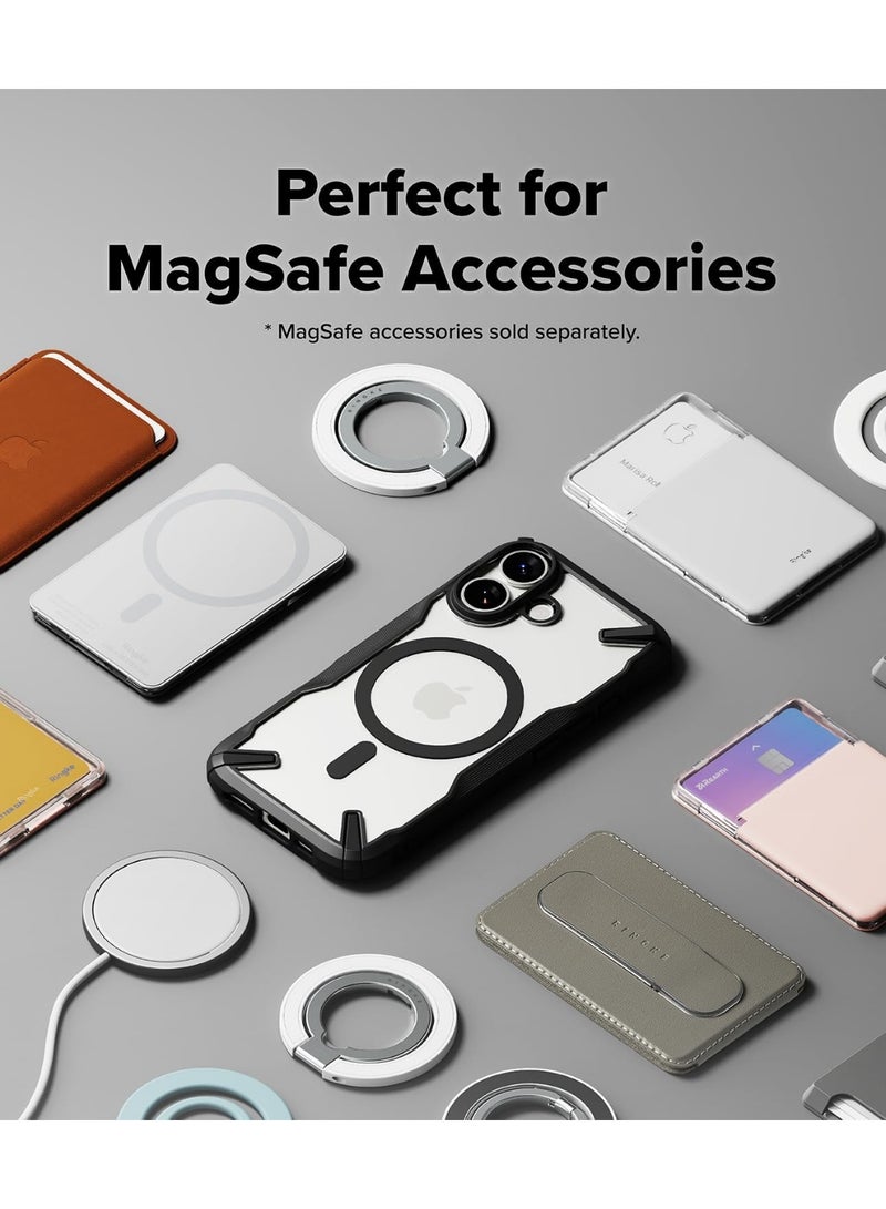 Ringke Fusion-X Magnetic Case For iPhone 17 Case Cover, Strong Magnet, Anti-Fingerprint Rugged Shockproof Protective Phone Cover - Black - Image 3