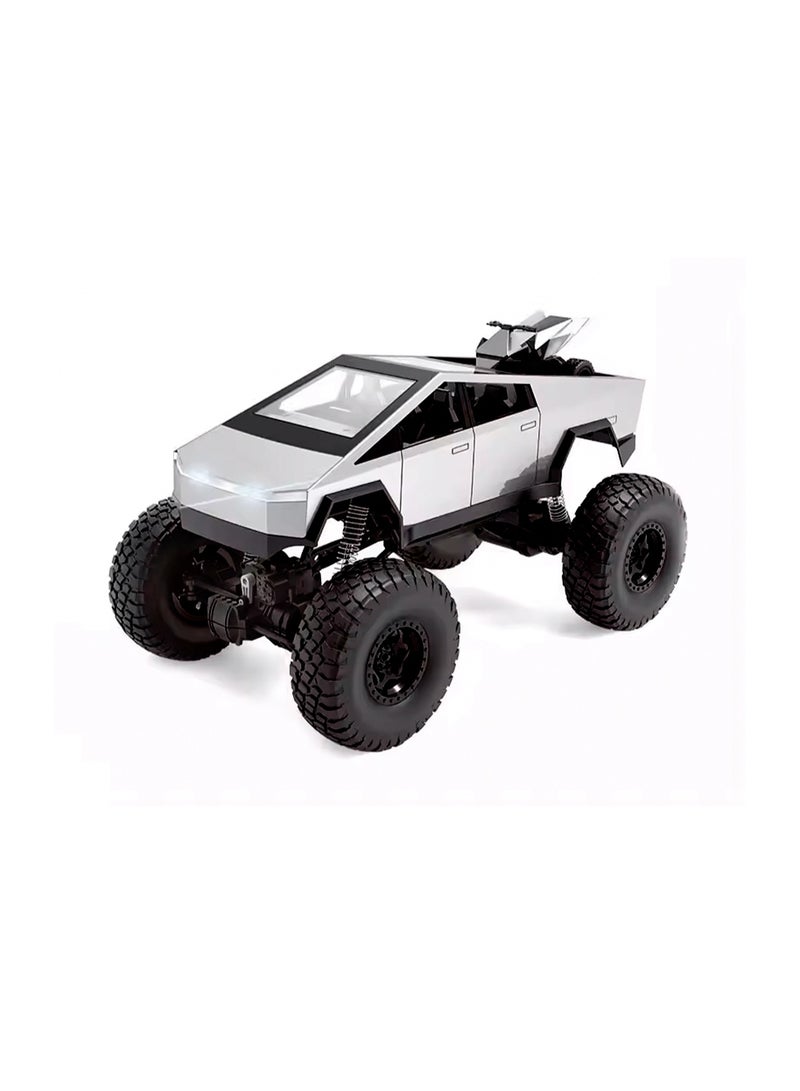 MYTOYS 1:8 Scale Monster Cyber Truck – 2.4GHz 4WD RC Off-Road Vehicle with Metal Shell, Headlights & All-Terrain Capability – Large Remote Control Car for Adults & Kids - Image 3