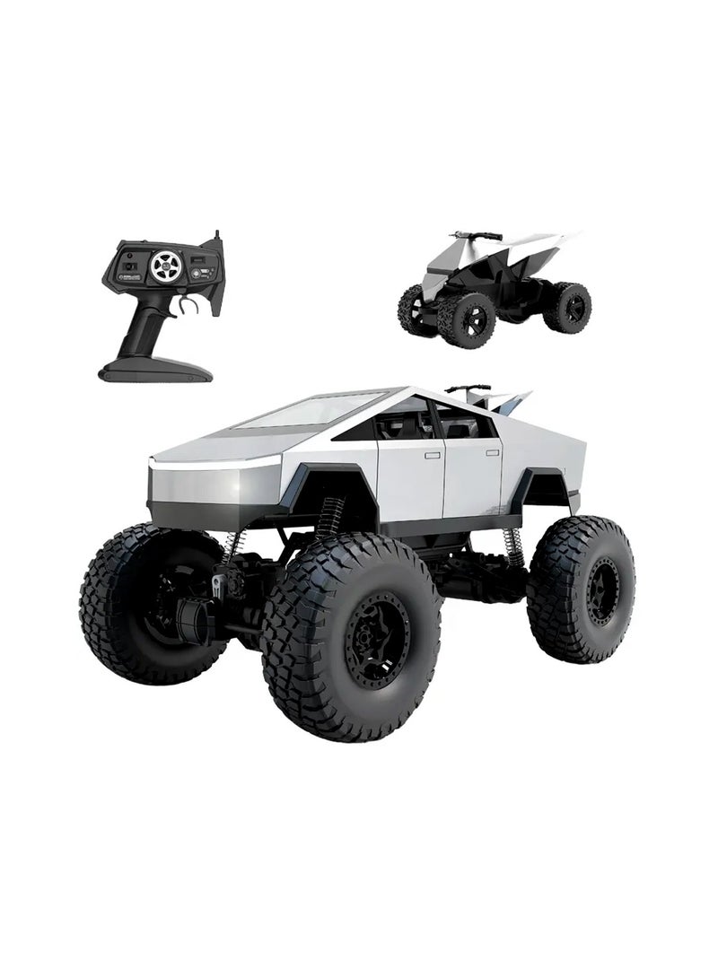 MYTOYS 1:8 Scale Monster Cyber Truck – 2.4GHz 4WD RC Off-Road Vehicle with Metal Shell, Headlights & All-Terrain Capability – Large Remote Control Car for Adults & Kids - Image 1