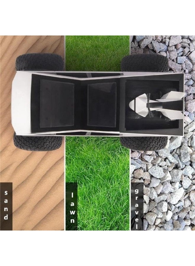 MYTOYS 1:8 Scale Monster Cyber Truck – 2.4GHz 4WD RC Off-Road Vehicle with Metal Shell, Headlights & All-Terrain Capability – Large Remote Control Car for Adults & Kids - Image 4