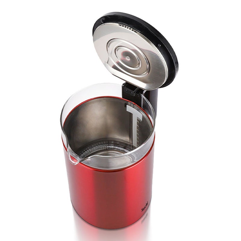 ساتشي غلاية كهربائية لاسلكية فاخرة مع جسم زجاجي بوروسيليكات – غلي سريع، إيقاف تلقائي، قاعدة 360°، وميزات أمان متقدمة - Image 4