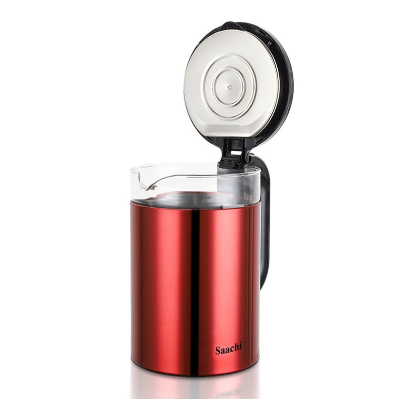 ساتشي غلاية كهربائية لاسلكية فاخرة مع جسم زجاجي بوروسيليكات – غلي سريع، إيقاف تلقائي، قاعدة 360°، وميزات أمان متقدمة - Image 3