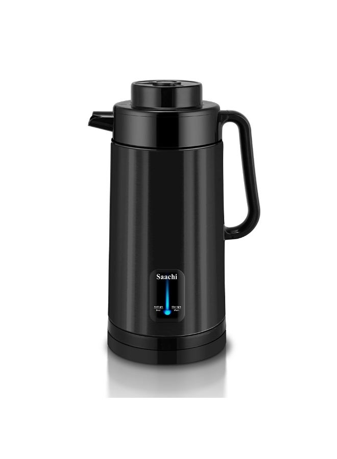 Saachi Stainless Steel Electric Kettle with Smart Chip, Auto Boil & 10-Hour Keep Warm 3 L 1500 W NL-KT-7771-BK black - Image 1