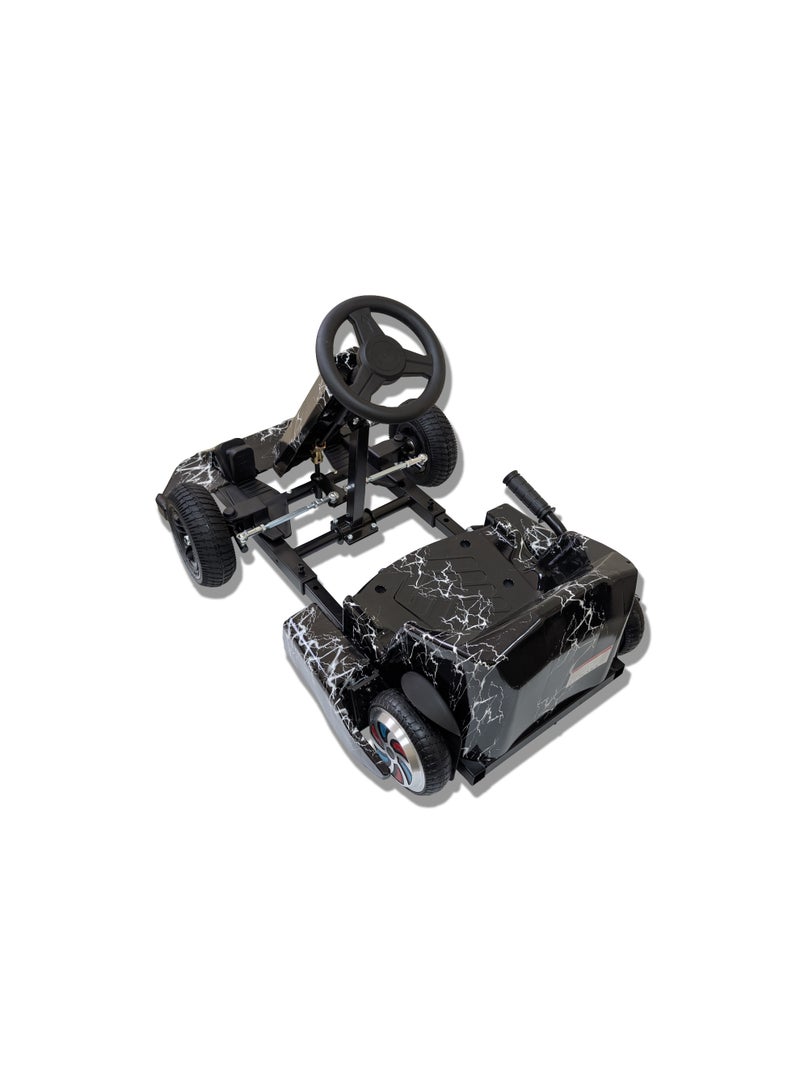 مايتويز Kids Electric Go-Kart 250W Motor, 36V 4.4Ah Battery, 20km/h Speed, 8 Inches Tires, Steel Alloy Frame, Reverse Button, LED Wheels, 35-Min Ride Time, 4 Wheel Racer Car For Kids, Ride On Toy - Image 4