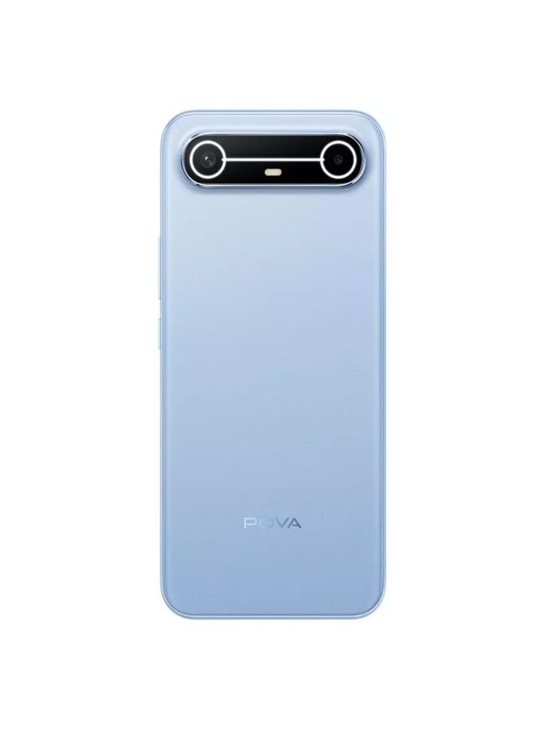 TECNO POVA Slim 5G Dual SIM Slim Sky Blue 8GB RAM 256GB 5G - With Free Gifts KSA Style Phone Case , 3 Years 50GB Cloud Storage and 400 Days Screen Warranty - Image 3