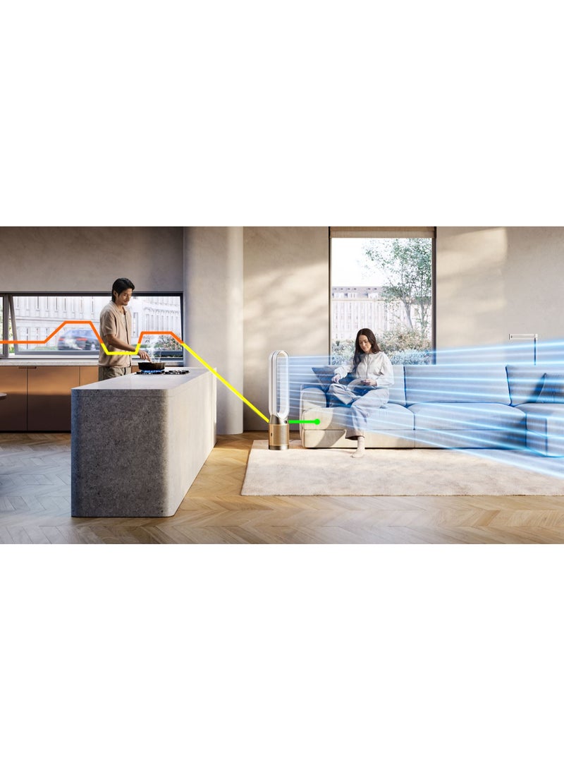 دايسون Dyson Purifier Cool air purifier PC2 De-NOx TP12 (Nickel/Gold) 546490-01 Nickel/Gold - Image 2