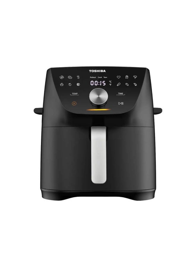 توشيبا Air Fryer 7.4L , 1800W, 12 Preset Menu - 7.2 L 1850 W AF-74CP1VREG(H) Morandi Grey
