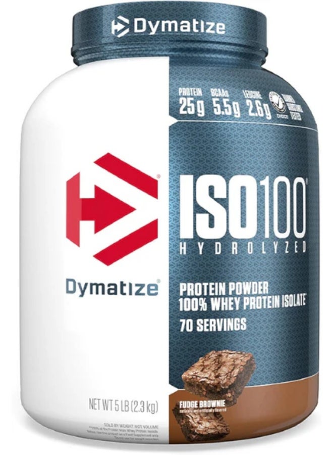 Dymatize Iso 100 Fudge Brownie Flavor [5 Lb] + Nutrex Creatine Monohydrate [300g] + Free Shaker - Image 2