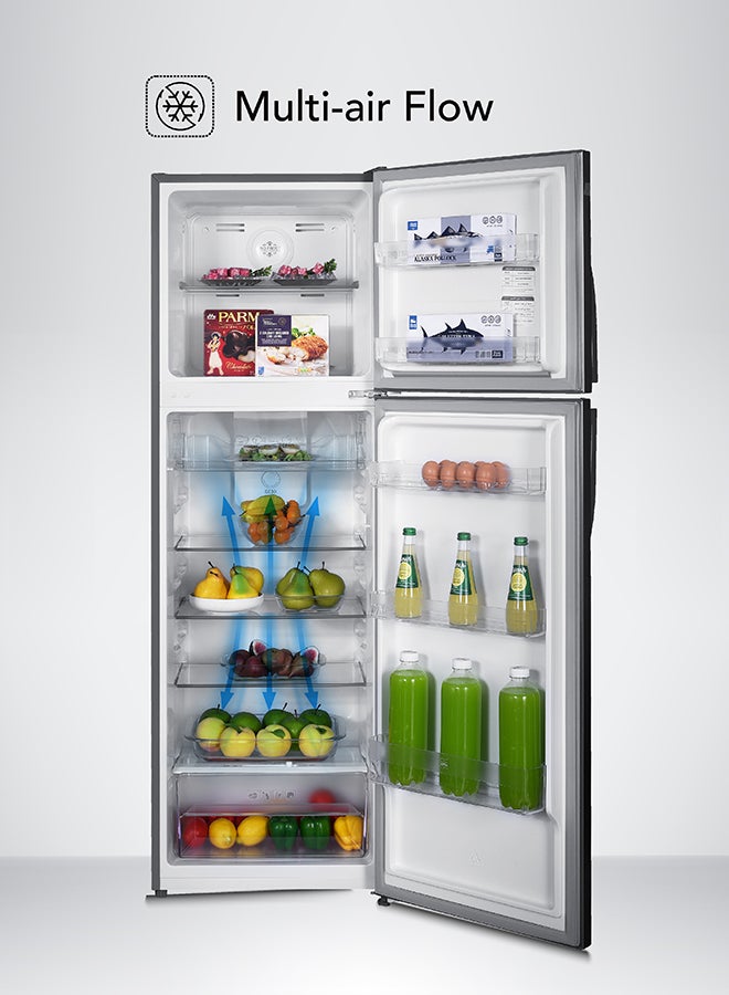 SUPER GENERAL 410L Gross Capacity & 334L Net Capacity Double Door Top Mount Refrigerator with Inverter Compressor, No Frost, Lock & Key, Quiet Operation, LED light, Inox, SGR410AN SGR410AN Inox - Image 5