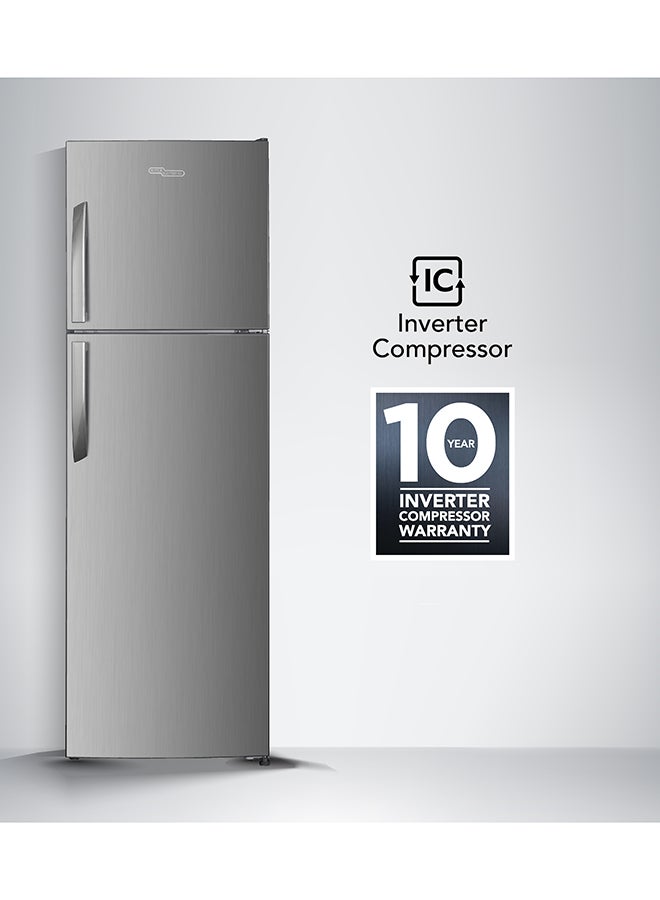 SUPER GENERAL 410L Gross Capacity & 334L Net Capacity Double Door Top Mount Refrigerator with Inverter Compressor, No Frost, Lock & Key, Quiet Operation, LED light, Inox, SGR410AN SGR410AN Inox - Image 4