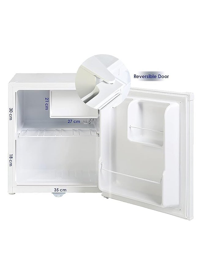 SUPER GENERAL 50 Liter Gross Volume Compact Mini-Refrigerator,  Beverage-Fridge with Child Lock, Shelf, Freezer-Box, reversible door, SGR035HE, White SGR035HE white - Image 3