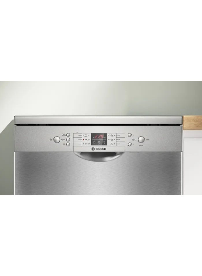 BOSCH Dishwasher Series 2 Freestanding 60cm12 Place Settings 6 Programs Anti-Fingerprint Stainless Steel Silence Plus 48dB Model SMS26AI00V SMS26AI00V silver - Image 2