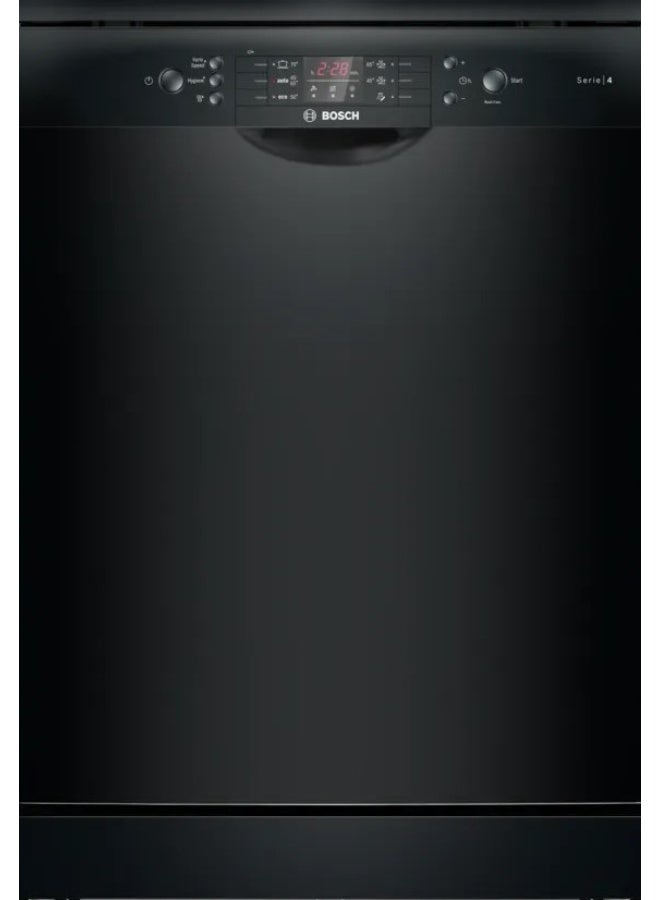 بوش Dishwasher Series 4 Freestanding 60 cm14 Place Settings 6 Programs Stainless Steel Anti-Fingerprint Super Silence 44dB SMS46NB20V black - Image 1