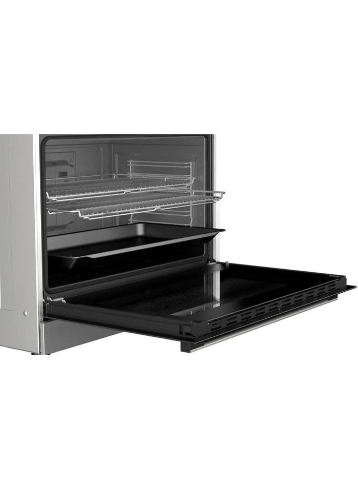 BOSCH Gas Cooker Series 8 Freestanding 90x60 cm Stainless Steel5 Burners, 147L Oven Capacity Catalytic Cleaning Model HIZ5G7W51S HIZ5G7W51S silver - Image 4