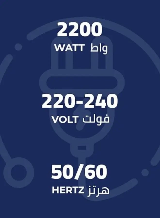 كيون Barrel Vacuum Cleaner - 2200 Watts - 18 Liters - Blue and Black - DVC621 18 L 2200 W DVC621 Blue and Black - Image 2