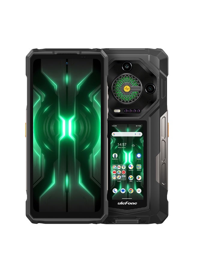 Ulefone Armor 33 Pro 5G | 16GB RAM 512GB ROM | 25500mAh Mega Battery | 6.95-Inch FHD+ Screen | 3.4-Inch Rear Screen | 118dB Loudspeaker | 66W Fast Charging | NFC - Phantom Black - Image 1