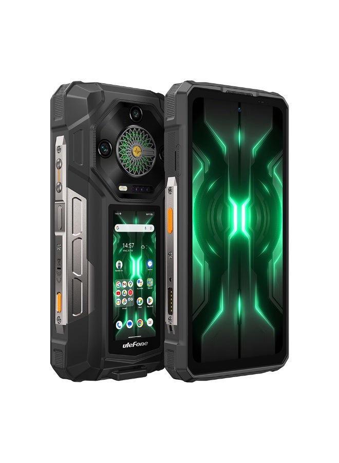 Ulefone Armor 33 Pro 5G | 16GB RAM 512GB ROM | 25500mAh Mega Battery | 6.95-Inch FHD+ Screen | 3.4-Inch Rear Screen | 118dB Loudspeaker | 66W Fast Charging | NFC - Phantom Black - Image 2