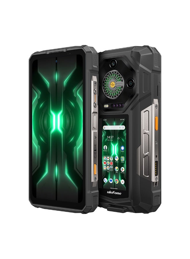 Ulefone Armor 33 Pro 5G | 16GB RAM 512GB ROM | 25500mAh Mega Battery | 6.95-Inch FHD+ Screen | 3.4-Inch Rear Screen | 118dB Loudspeaker | 66W Fast Charging | NFC - Phantom Black - Image 3
