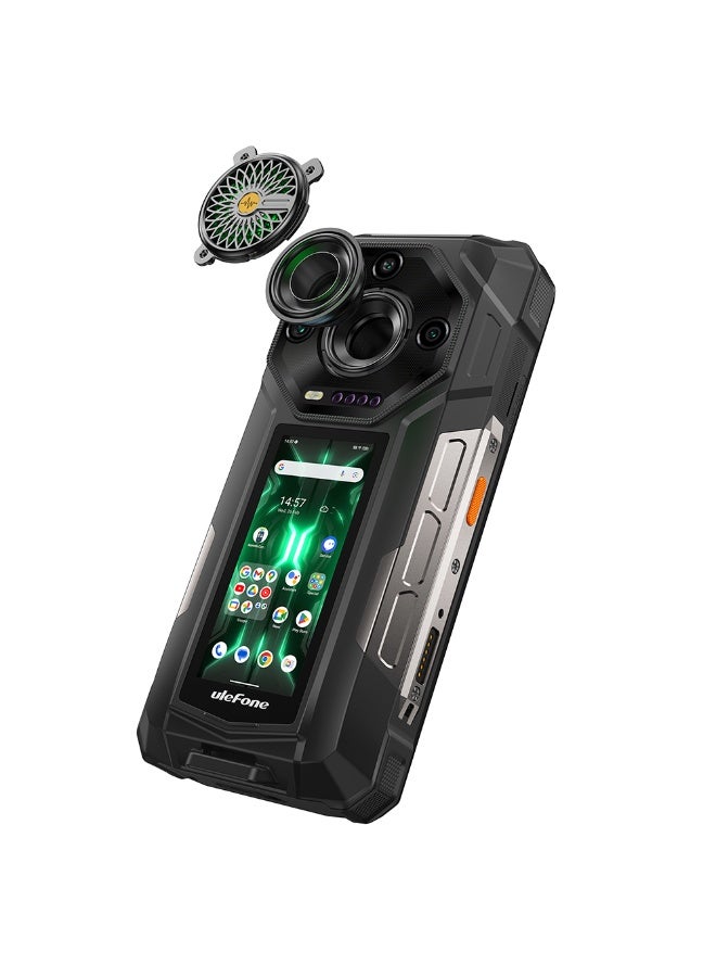 Ulefone Armor 33 Pro 5G | 16GB RAM 512GB ROM | 25500mAh Mega Battery | 6.95-Inch FHD+ Screen | 3.4-Inch Rear Screen | 118dB Loudspeaker | 66W Fast Charging | NFC - Phantom Black - Image 5